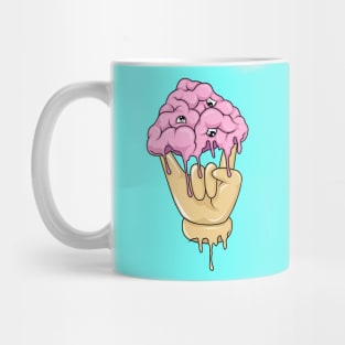 Metal Melted Brain Monster Mug